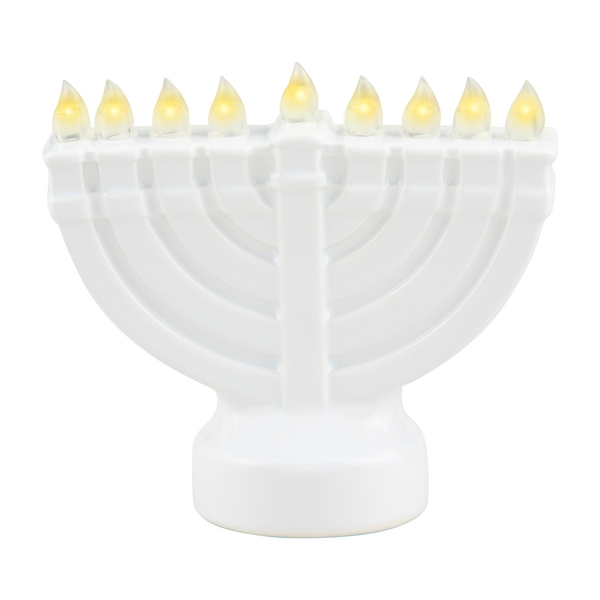 Light-Up Menorah Sitter BY MUD PIE IN STORE PURCHASE - A. Dodson's