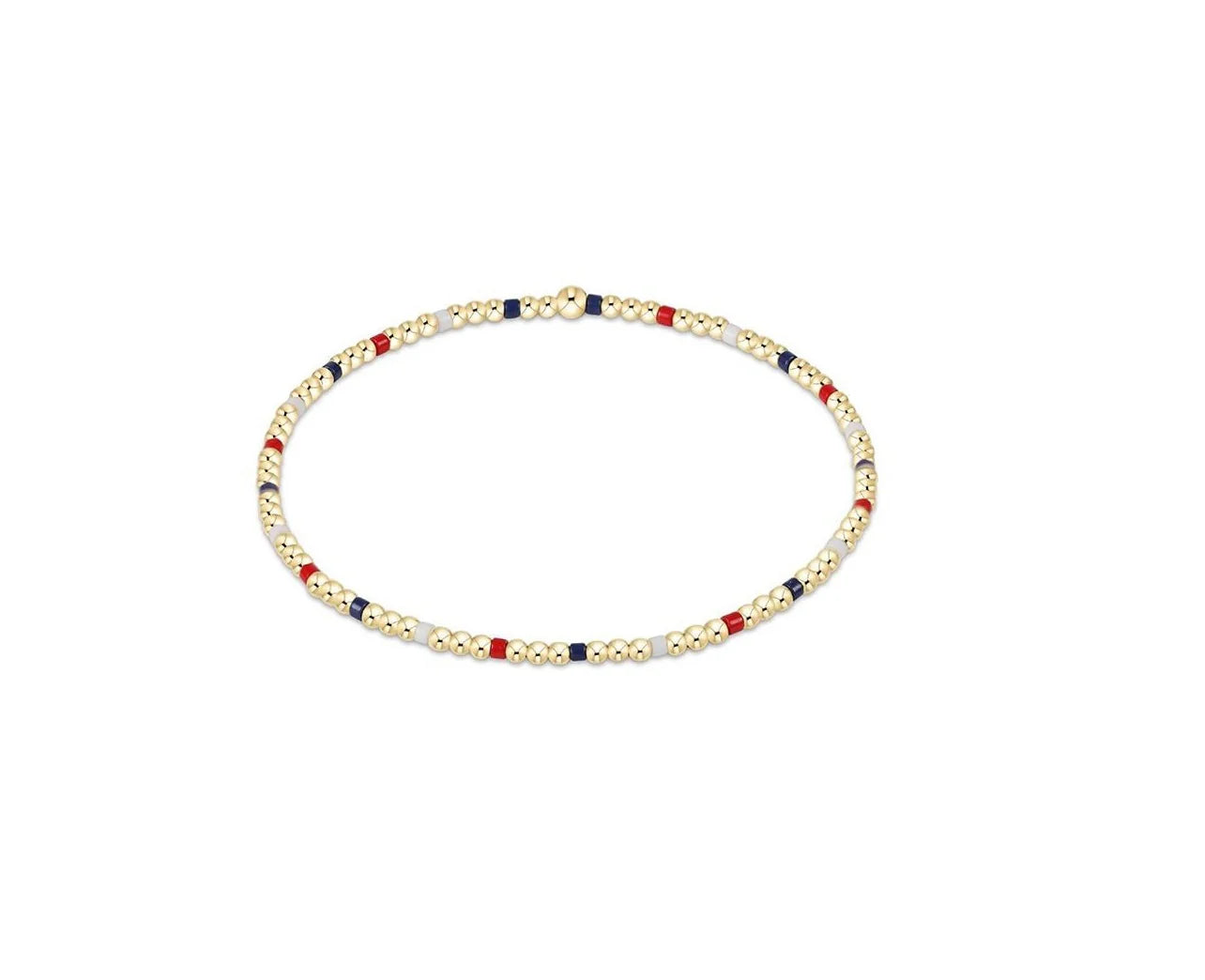 Hope Sincerity Pattern 2mm Bead Bracelet - Firecracker by enewton