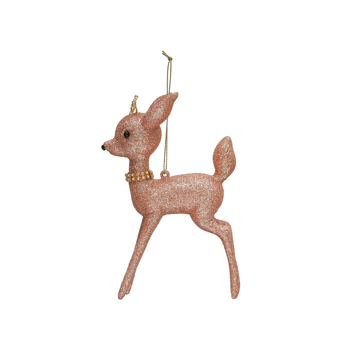 Pink Deer Ornament