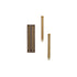 Unscented Package Shaped Taper Candles in Box, Set of 2