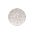 Stoneware Plate with Gold Color Rim "Merry Christmas", Pink & White by Creative Co-Op