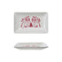 Stoneware Dish with Staffordshire Dogs Image "Merry Christmas" ©