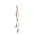 Plastic Bottle Brush & Wire Garland with Balls, Champagne Finish