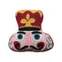 12"L x 11"W Cotton Blend Beaded Nutcracker Shaped Pillow
