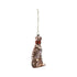 5"H Glass Cheetah Ornament with Glitter, Multi Color