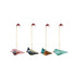 Hand-Painted Paper Mache Bird Ornament with Tassel, 4 Styles