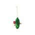 4-1/4"H Glass Pickleball Ornament with Glitter, Multi Color