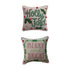 18" Square Linen Printed Pillow with Saying, Embroidery & Ric Rac Trim, 2 Styles