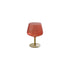 14 oz. Ribbed Stemmed Wine Glass, Red & Olive Green