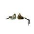 Foam & Fabric Clip-on Bird Ornament with Feathers, Faux Pearls, Jewels & Glitter, 2 Styles
