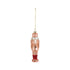 Mercury Glass Nutcracker Ornament with Glitter
