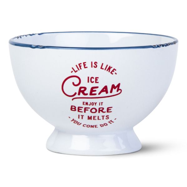 enjoy ice cream bowl