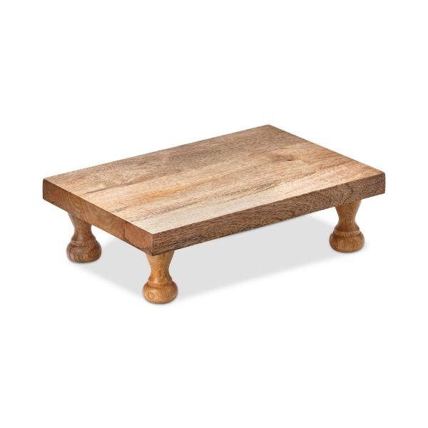 elevated serving table riser small - natural