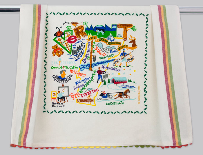 VERMONT DISH TOWEL BY CATSTUDIO