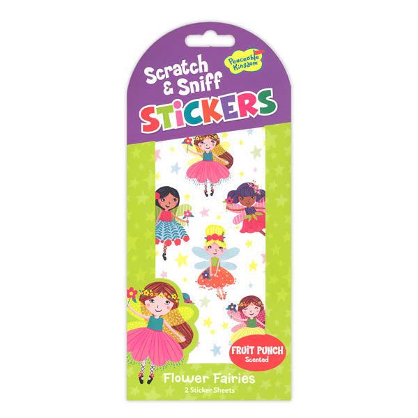 SCRATCH AND SNIFF - FLOWER FAIRIES STICKERS