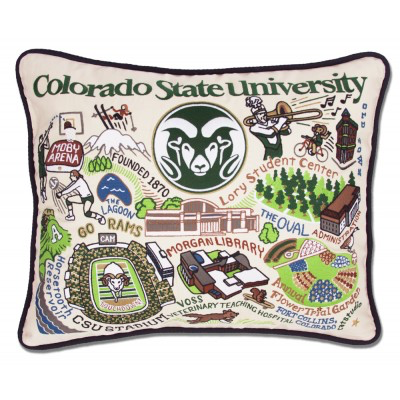 COLORADO STATE UNIVERSITY PILLOW BY CATSTUDIO