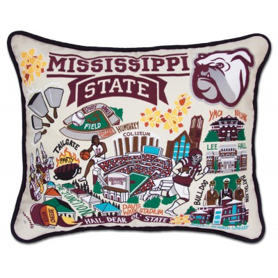 MISSISSIPPI STATE UNIVERSITY PILLOW BY CATSTUDIO - A. Dodson's