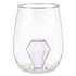 Stemless Wine Glass with Figurine - Diamond - A. Dodson's