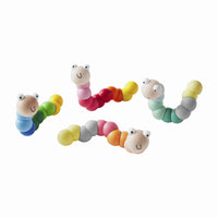 WOODEN WIGGLY WORM TOY BY MUD PIE