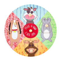 Peek-A-Boo Round Puzzle BY MUD PIE