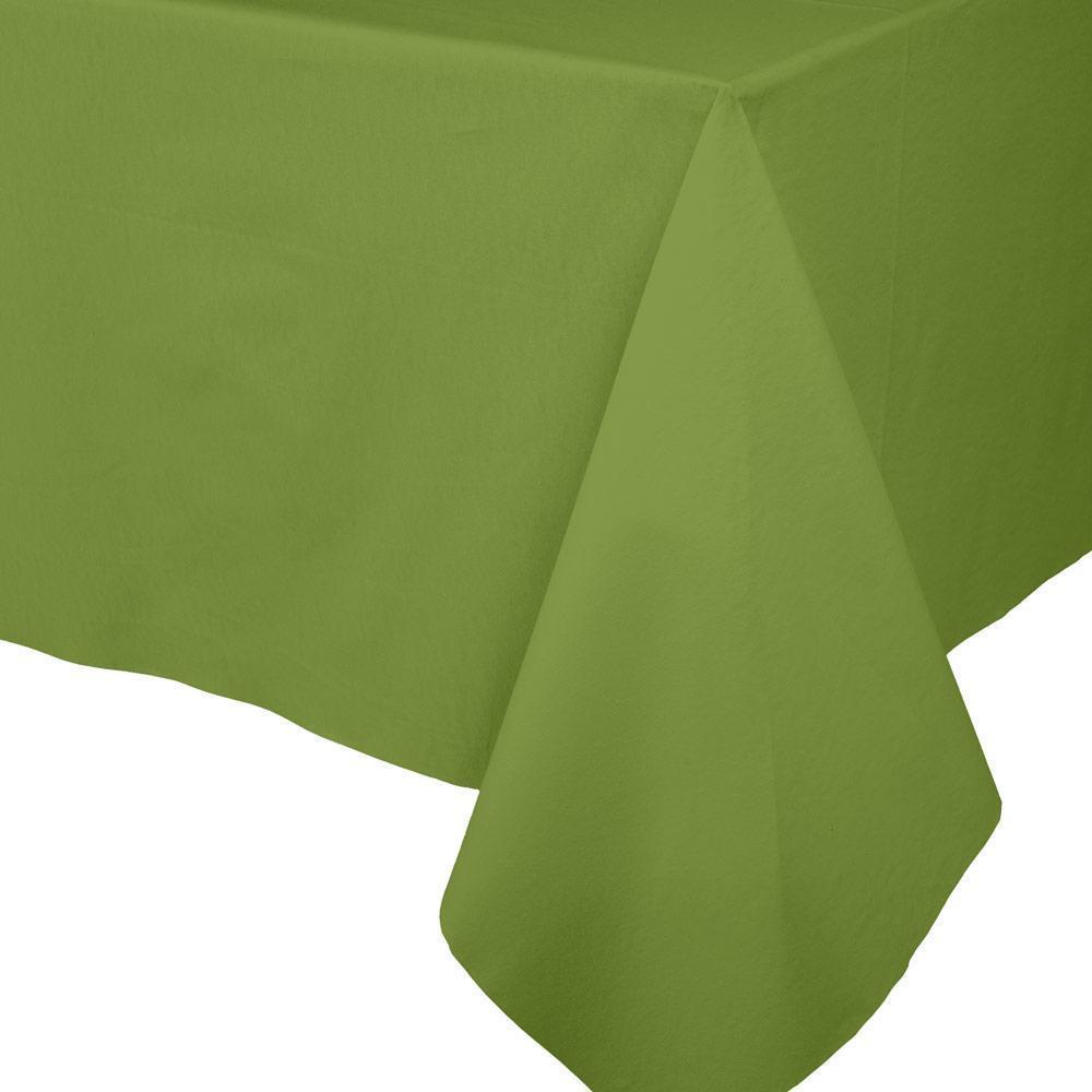 PAPER LINEN LEAF GREEN - SOLID AIRLAID TABLECOVER