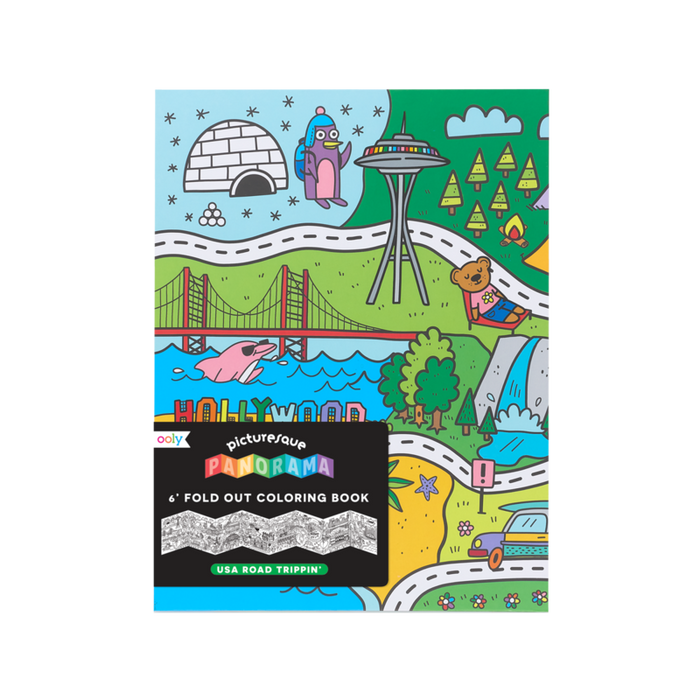 picturesque panorama coloring book - usa road trippin