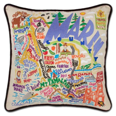 MARIN COUNTY PILLOW BY CATSTUDIO