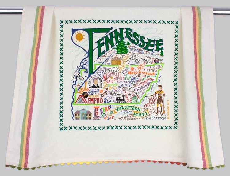 TENNESSEE DISH TOWEL BY CATSTUDIO - A. Dodson's