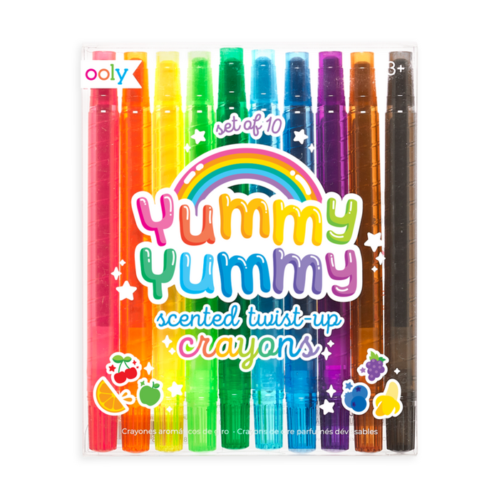 YUMMY YUMMY SCENTED TWIST UP CRAYONS SET OF 10