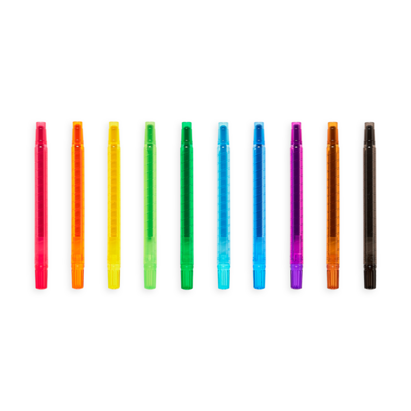 YUMMY YUMMY SCENTED TWIST UP CRAYONS SET OF 10 - A. Dodson's