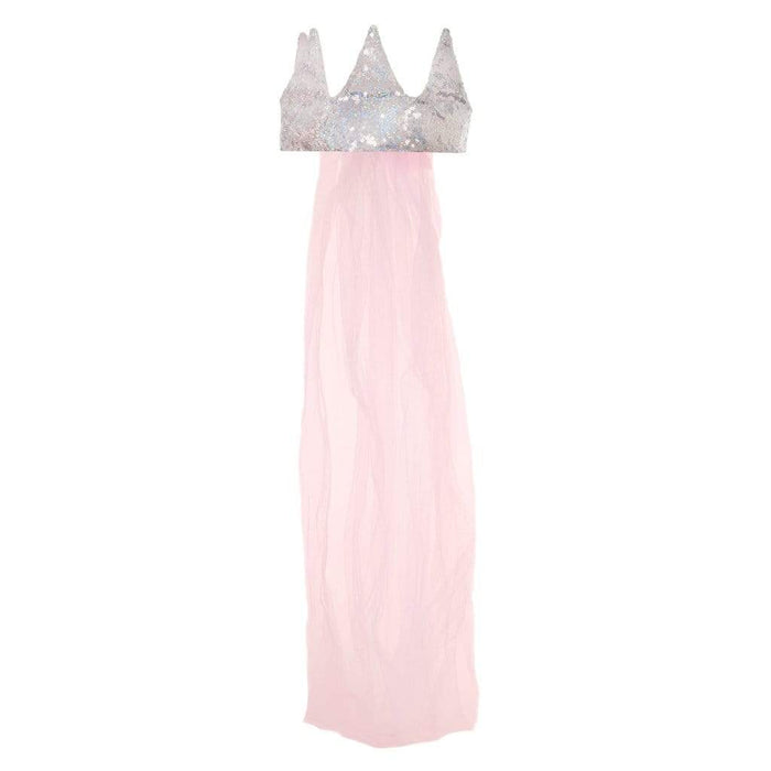 SEQUINS CROWN WITH VEIL