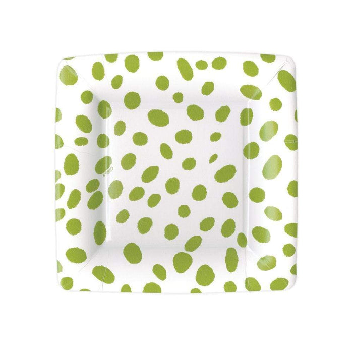 SPOTS GREEN SALAD/DESSERT PAPER PLATES