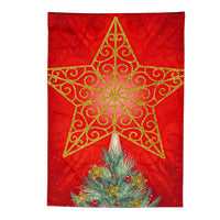 Christmas Tree Star Garden Linen Flag