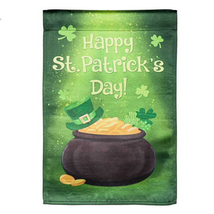 Pot of Gold Garden Lustre Flag