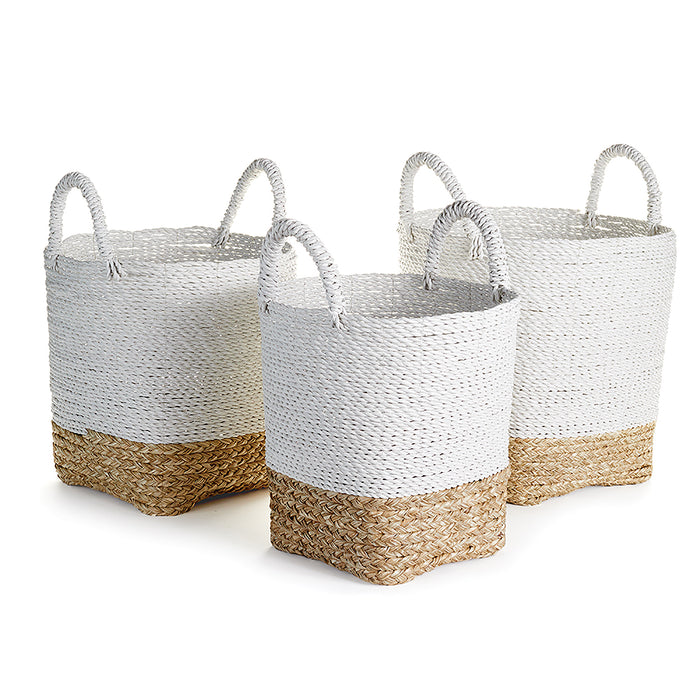 MADURA MARKET BASKETS, SET OF 3 BY NAPA HOME & GARDEN
