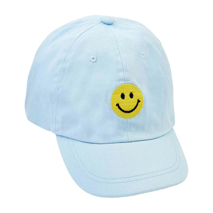 Smiley Face Embroidered Toddler Hat BY MUD PIE