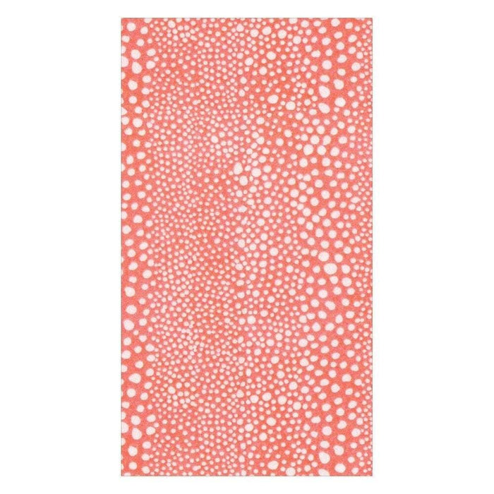 Pebble Coral Paper Linen Guest Towel