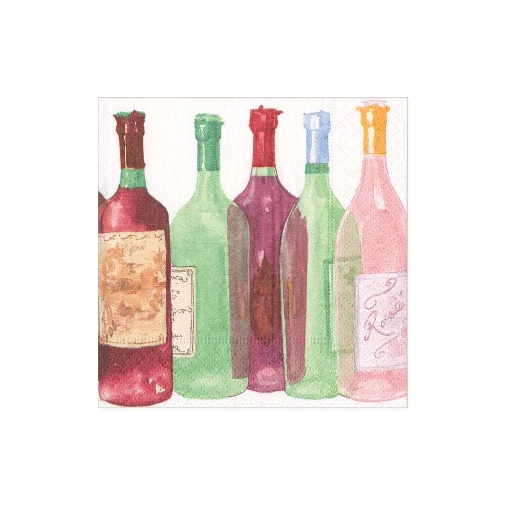 Wine Bottles Cocktail Napkins - A. Dodson's
