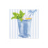 Mint Julep Blue Cocktail Napkins