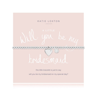 A LITTLE WILL YOU BE MY BRIDESMAID SILVER BRACELET