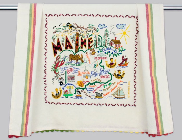 MAINE DISH TOWEL BY CATSTUDIO