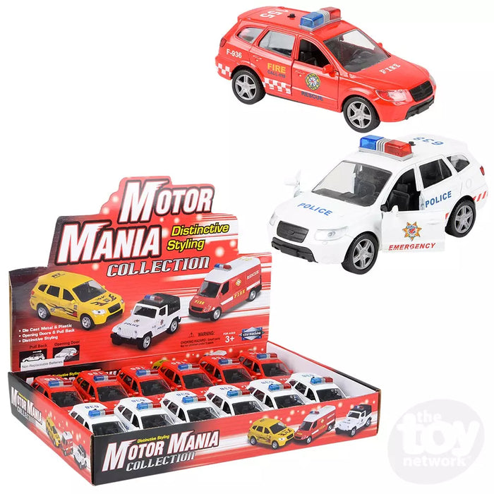 5" Die-Cast Emergency Response Vehicles