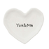 YOU & ME CERAMIC HEART DISH - A. Dodson's