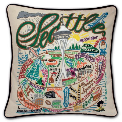 SEATTLE PILLOW BY CATSTUDIO