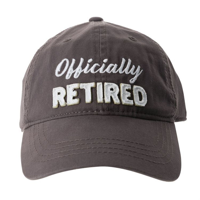 Officially Retired - Gray Adjustable Hat