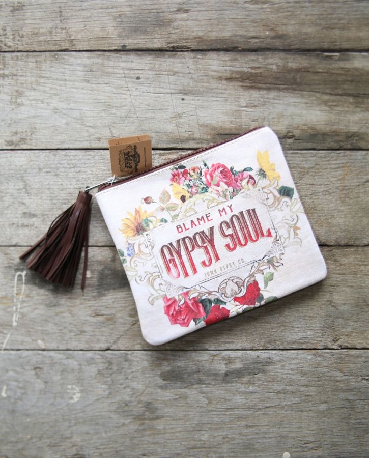 Blame My Gypsy Soul Zip Pouch - A. Dodson's