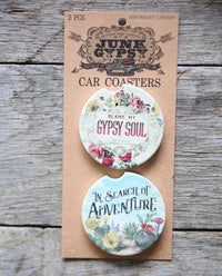 Gypsy Soul/ In Search Of Adventure Car Coaster Set