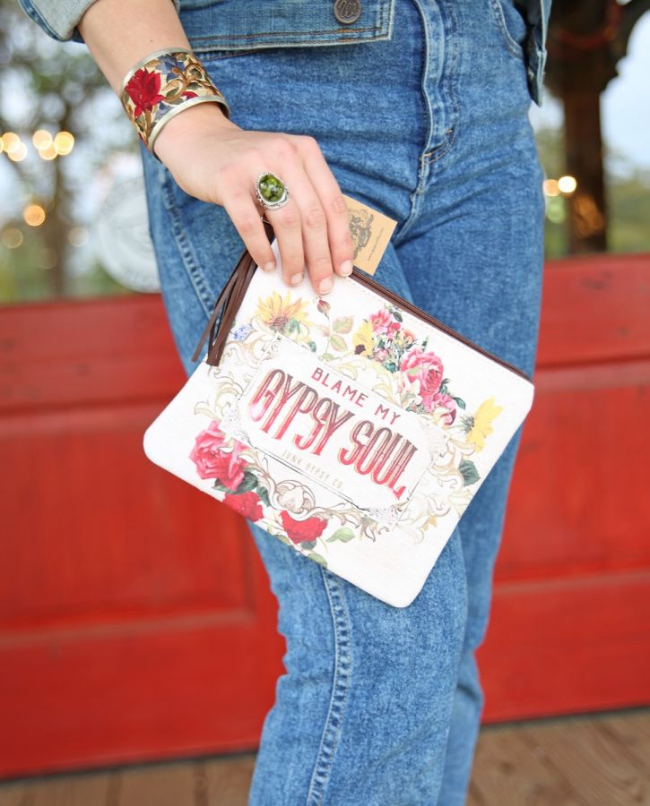 Blame My Gypsy Soul Zip Pouch - A. Dodson's