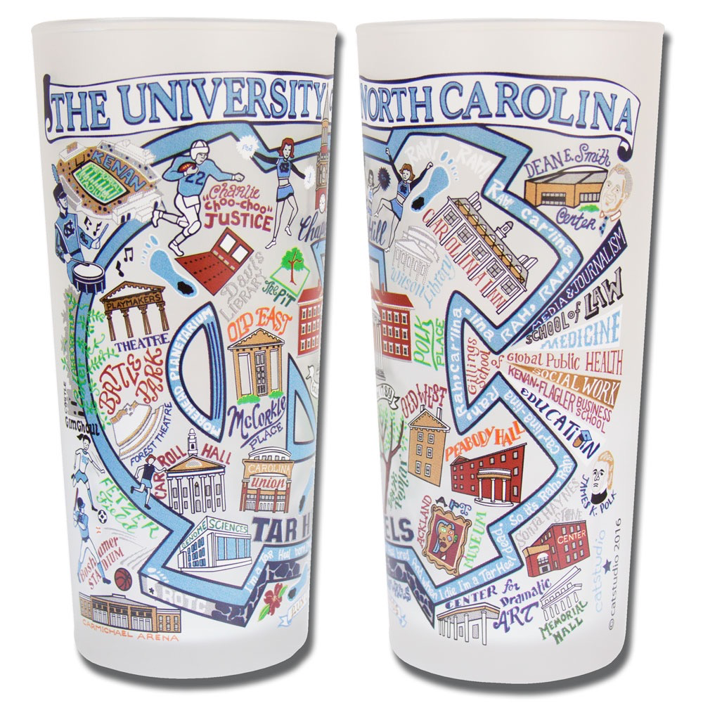 UNIVERSITY OF NORTH CAROLINA (CHAPEL HILL) GLASS BY CATSTUDIO - A. Dodson's