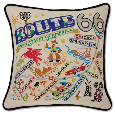 ROUTE 66 PILLOW BY CATSTUDIO